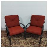 2-Suncrown? Wrought Iron Outdoor Patio Chairs