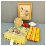 ANTQ/VTG Asian Lot-Silk Tapestry/Kimono Obi Sash +