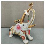 Large VTG-H/P-Asian Ceremonial Porcelain Elephant