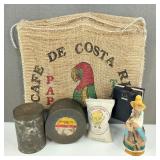 VTG Hill Billy Bottle Coffee Sack Tin
