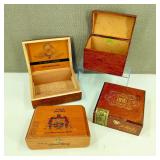 Vintage Wood Cigar Boxes