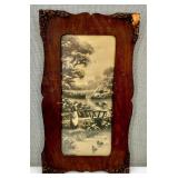 Very Antique Framed Print Country Scene