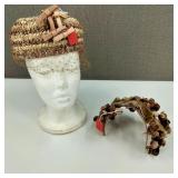 VTG Modern Miss Hat & Floral Hat