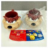 New VTG 1994 Looney Tunes Taz Mugs