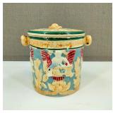 VTG Majolica Cherub Biscuit Jar From Japan
