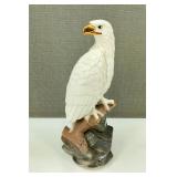 VTG Large Glazed White Hawk Bank