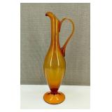 MCM Empoli Amber Pitcher Vase