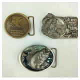 Vintage Belt Buckles Camping Fishing Outdoors