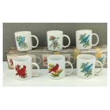 VTG 1996 Songbird Mugs Set of 6