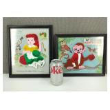 1960s Magnetic Puzzles Little Miss Muffet & Monkey