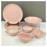 VTG Pink Melmac Dishes by Keuro Bowl
