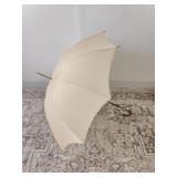 VTG Faux Wood & Brass Handle Umbrella/Parasol