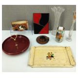 VTG Goodie Lot Elf Planer Vases Trinkets & More