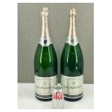 2 Huge Champagne Bottles of Jean-Pierre & Co