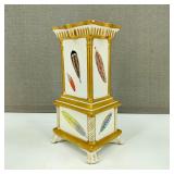 VTG Italian Mottahedeh Gold Feather Vase