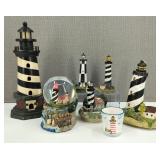 VTG Black & White Stripped Lighthouses