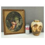 VTG Oath of Love Print by J. H. Fragonard Plus