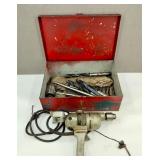 Sioux 1/2" Electric Drill Heavy Duty & Drill Bits