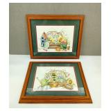 VTG Framed Jo Moulton Prints