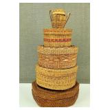 Vintage Small Woven Baskets