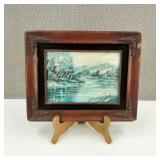 Vintage Signed Winters on the River Painting