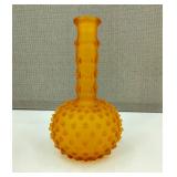 Antique Barber Bitters Amber Hobnail Bottle