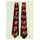 New Vintage 1994 Looney Tunes Silk Ties Taz +