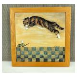 1982 Lowell Herrero Cat & Mouse Tile