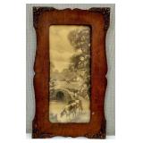 Very Antique Framed Print Country Scene