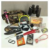 Camping/Survival Lot Tasco Binoculars & More