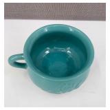 Beautiful Antique Brush Blue Rose Chamber Pot