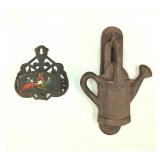 VTG Cast Iron Match Holder & Door Knocker