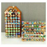 Vintage Spools of Thread on Racks