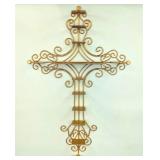 Large Gold Cross Shelf for Miniatures