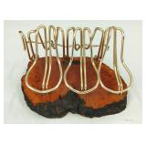 Vintage Burlwood Pipe Holder