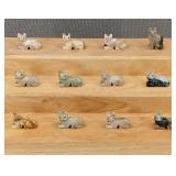 Carved Stone Cats