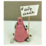 Cathi Newlin Clay Monster Art "Nasty Woman"