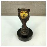 SPI Gallery Solid Brass Bear Figure Paperweight