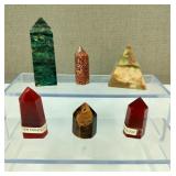 Agate Pyramid & Crystal Points Carnelian & More