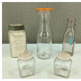 Antique & VTG Q-Tip Jars Reliance Mason Jar Plus