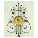 Vintage MCM United Brass Clock