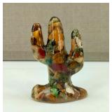 Vintage Owl Vomit Cactus Paperweight