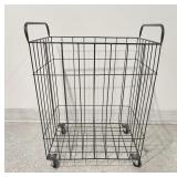 Rolling Metal Laundry Cart