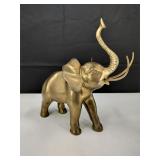 Large Vintage Brass Elephant