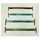 4-VTG-Signed Mountain & Beach Art Mini Saw Blades