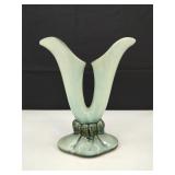 VTG Woodland Horn Double Pottery Bud Vase
