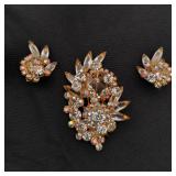 VTG Juliana D&E Brooch and Earring Set