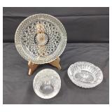 Vintage Crystal Ashtrays Crystal Orb
