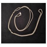 .925 Sterling 36" Rope Chain