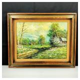 VTG Impressionist Oil on Canvas Signed Painting
